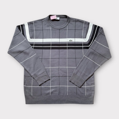 LACOSTE 90s VINTAGE PATTERNED JUMPER (L)