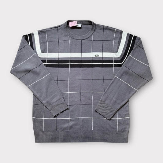 LACOSTE 90s VINTAGE PATTERNED JUMPER (L)