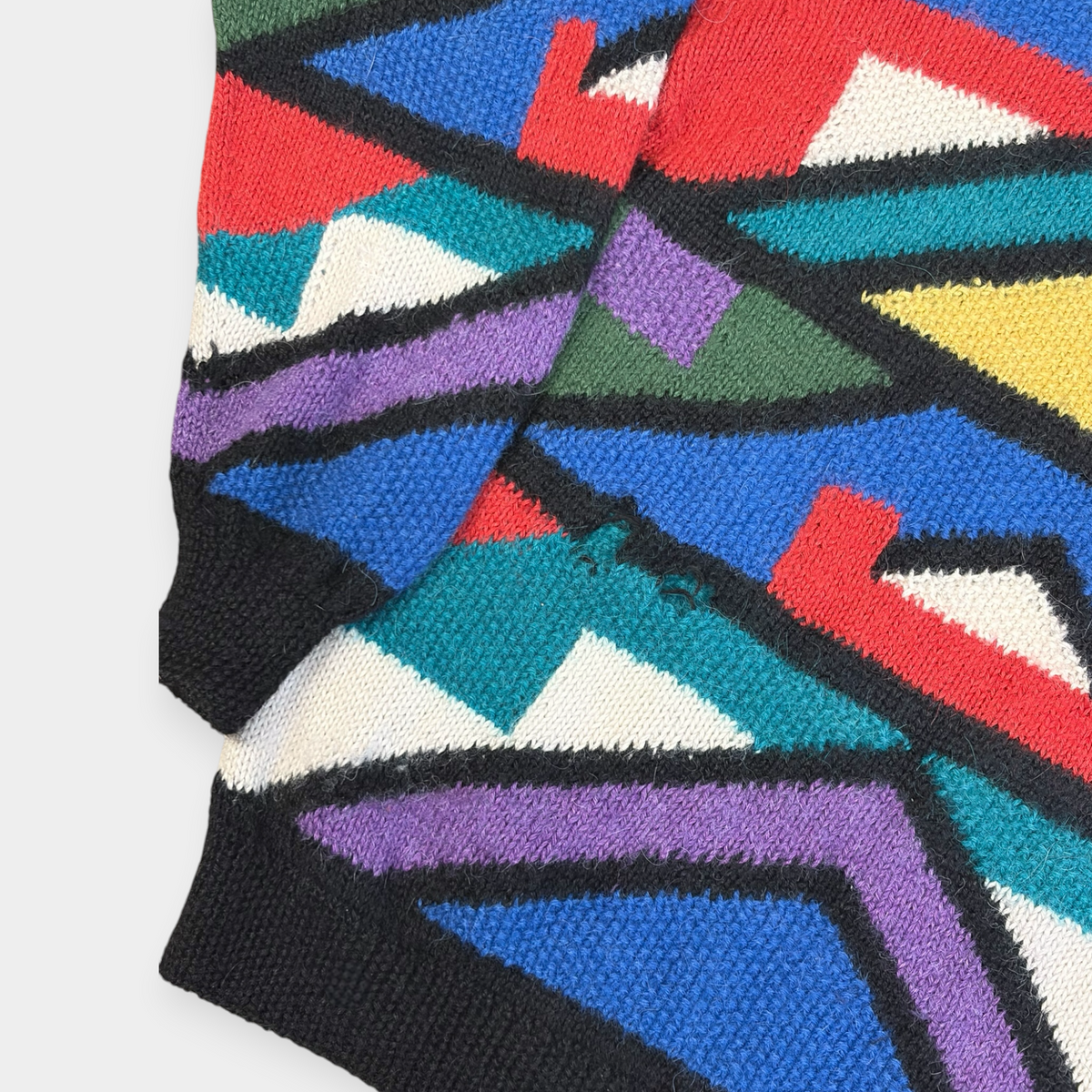 MILLMA | 1990s VINTAGE 100% ALPACA FUNKY KNIT JUMPER (M)