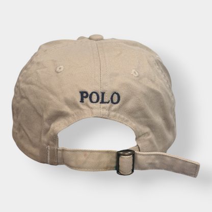 RALPH LAUREN POLO | ICONIC PONY LOGO BASEBALL CAP IN BEIGE