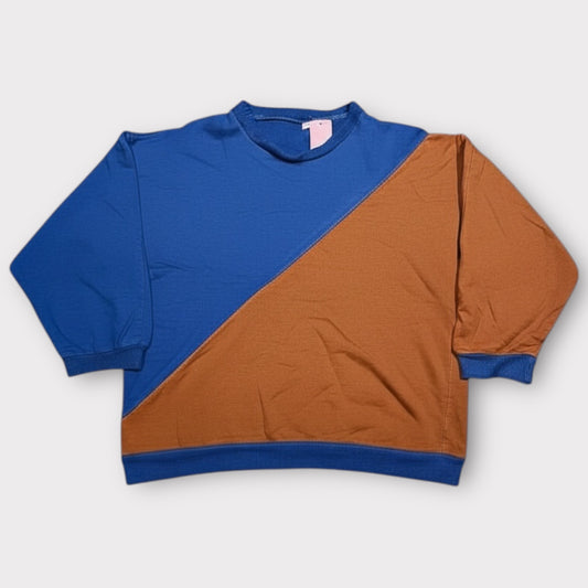1980s COLOUR BLOCK VINTAGE SWEATSHIRT (S)