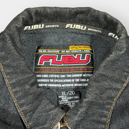 FUBU | 1990s VINTAGE DENIM HIP-HOP JACKET (XL)