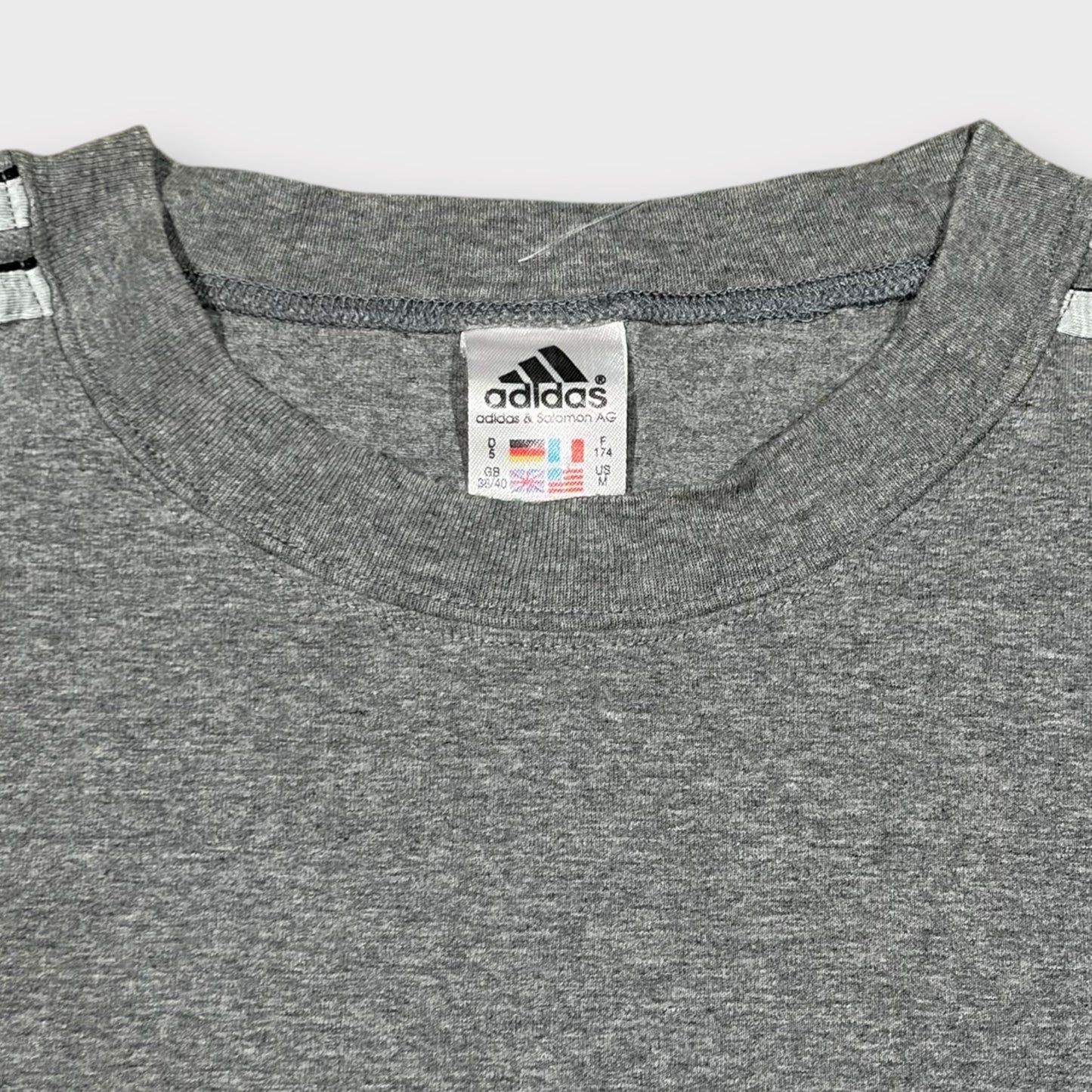 ADIDAS 1990s THREE STRIPE TEE (M)