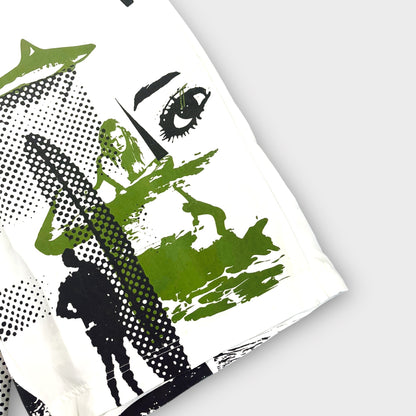 TRESPASS | Y2K SURFER GRAPHIC BOARD SHORTS (XL)