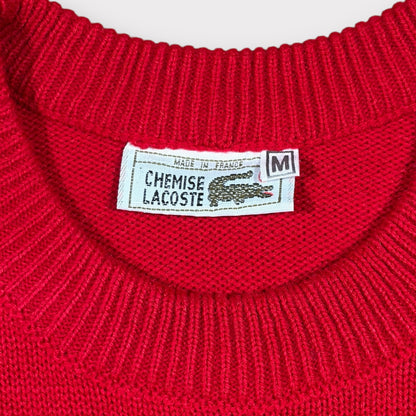 LACOSTE CHEMISE 90s VINTAGE KNIT JUMPER (M)