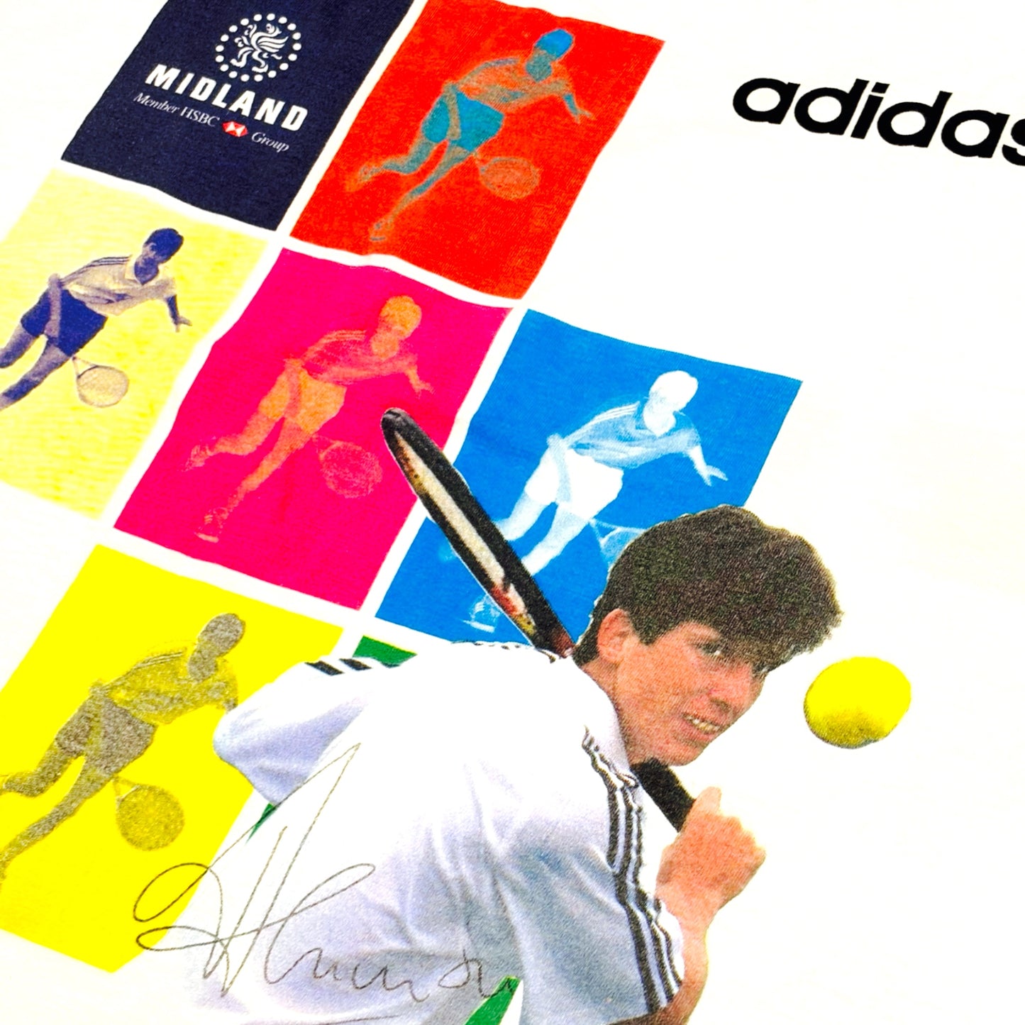 ADIDAS 1996 TIM HENMAN VINTAGE TENNIS T SHIRT (XL)