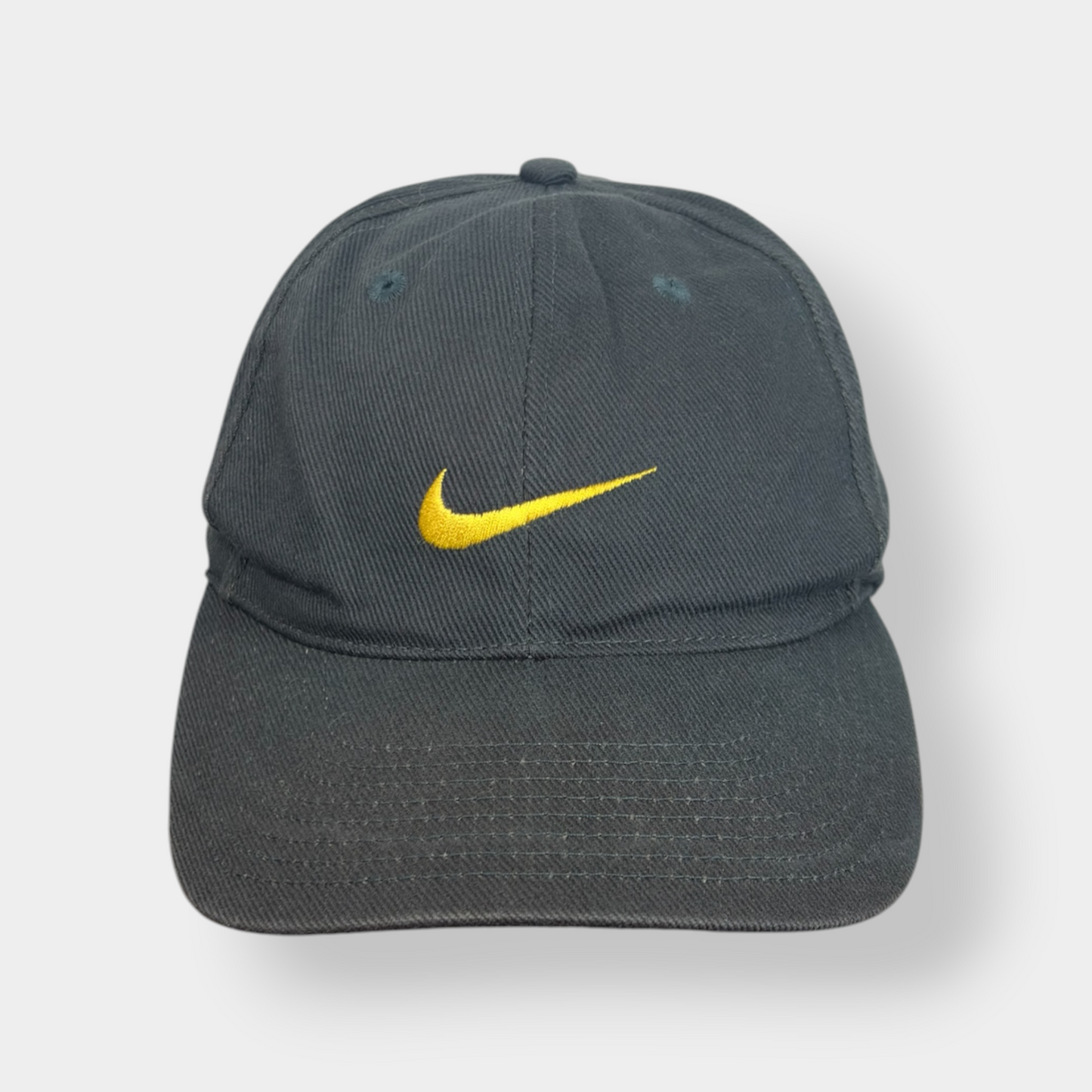 NIKE | 1990s LABEL BLACK VINTAGE BASEBALL CAP