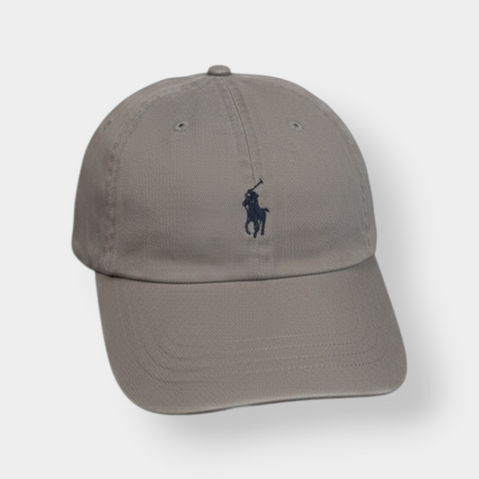 RALPH LAUREN POLO | ICONIC PONY LOGO BASEBALL CAP IN GREY
