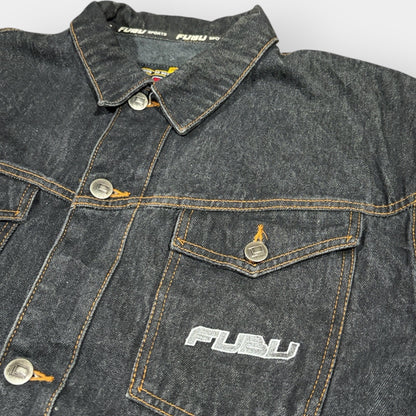FUBU | 1990s VINTAGE DENIM HIP-HOP JACKET (XL)