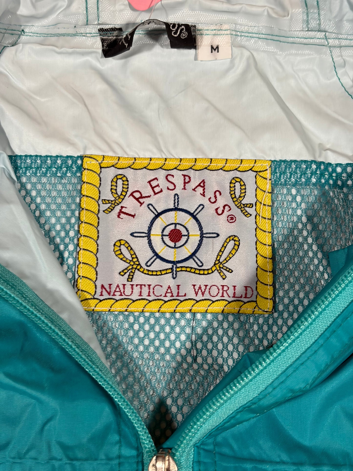 TRESPASS 1980s VINTAGE RAIN COAT (M)