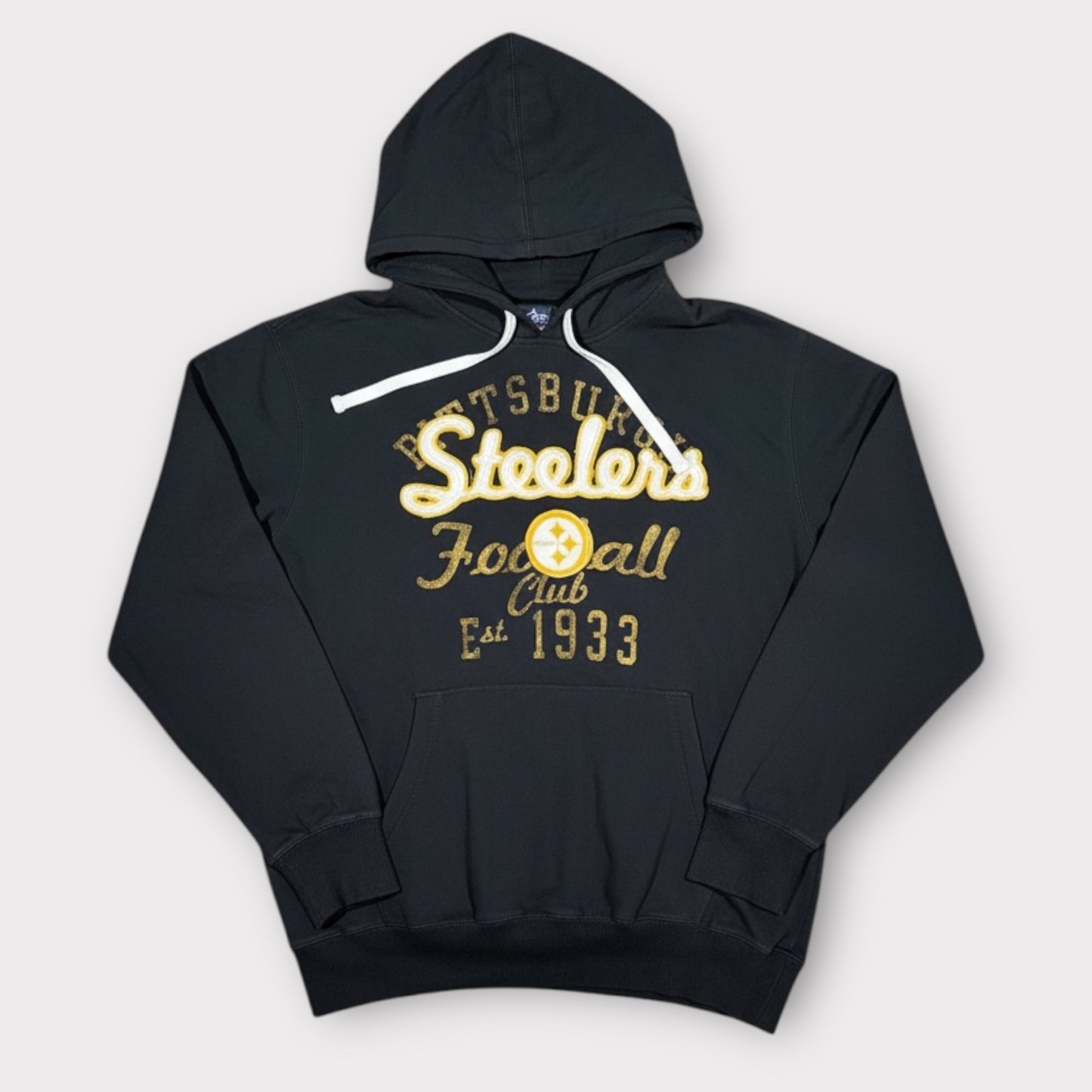 NFL PITTSBURGH STEELERS EMBROIDERED HOODIE (L)