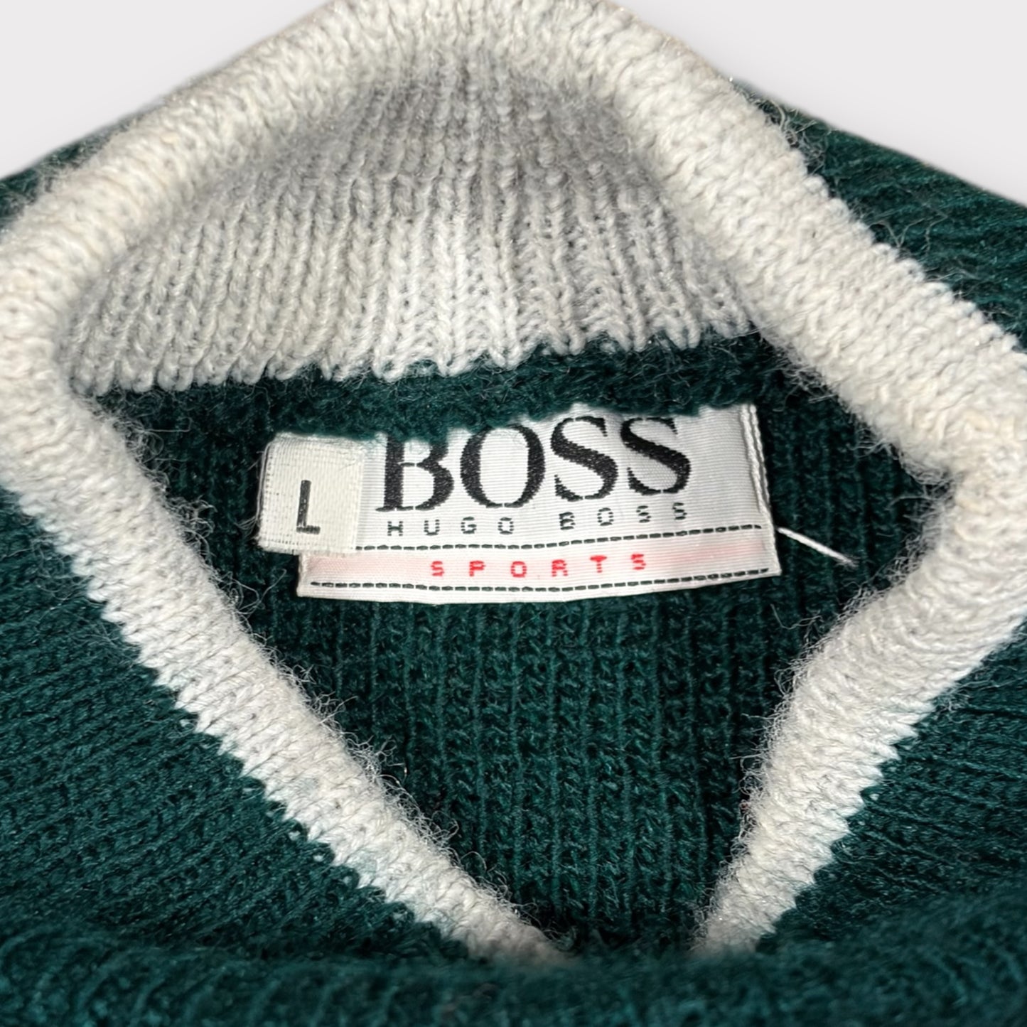 HUGO BOSS SPORTS 80s KNIT SKI JUMPER (L)