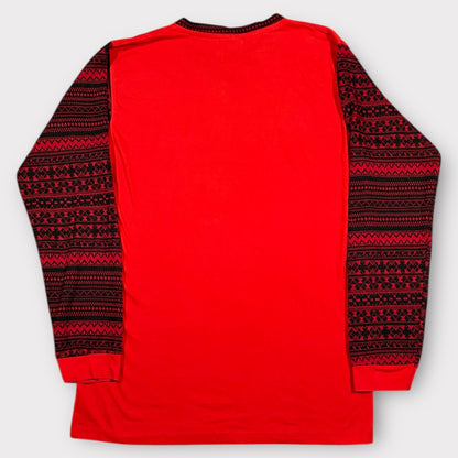 ICEBERG | 1990s PATTERNED LONG SLEEVE TEE (XL)
