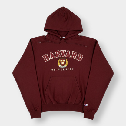 CHAMPION | VINTAGE BURGUNDY HARVARD UNIVERSITY HOODIE (S)