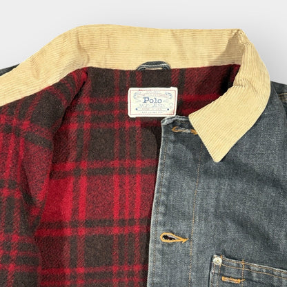 RALPH LAUREN | RARE 1980s BLACK DENIM JACKET (L)