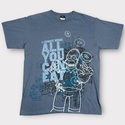 THE SIMPSONS | UNIVERSAL STUDIOS Y2K GRAPHIC PRINT TEE (L)