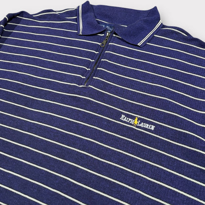 POLO RALPH LAUREN 90s QUARTER ZIP SWEATSHIRT (XXL)