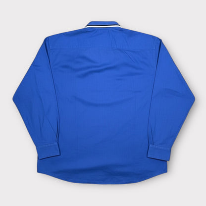 LE SHARK | DEADSTOCK 1990s BLUE HEAVYWEIGHT SHIRT (XL)