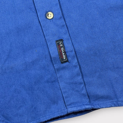 LE SHARK | DEADSTOCK 1990s BLUE HEAVYWEIGHT SHIRT (XL)