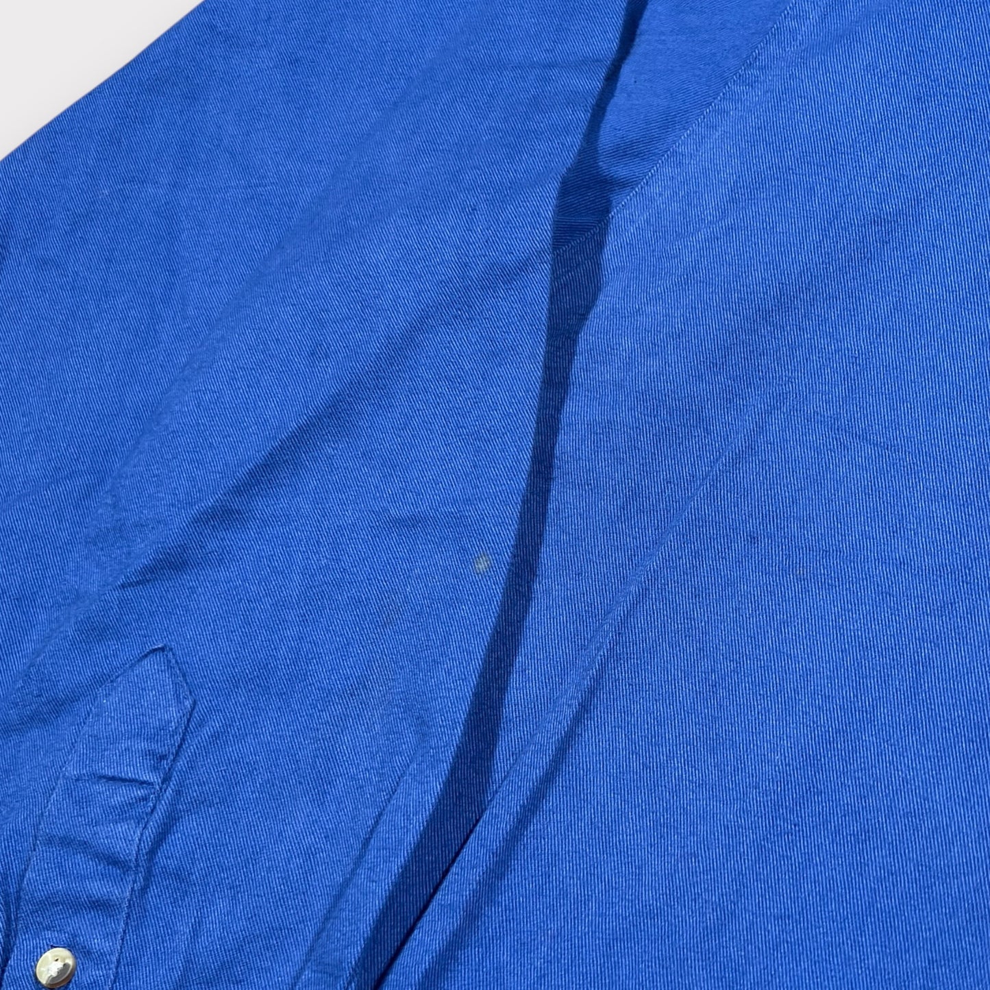 LE SHARK | DEADSTOCK 1990s BLUE HEAVYWEIGHT SHIRT (XL)