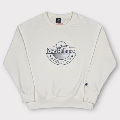 NEW BALANCE EMBROIDERED SPELLOUT SWEATSHIRT (S)