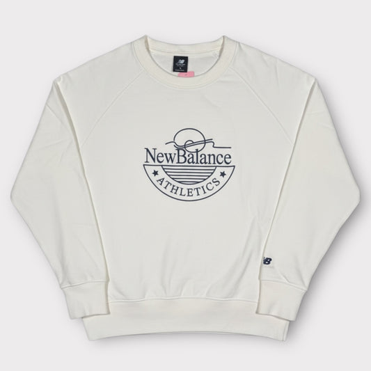 NEW BALANCE EMBROIDERED SPELLOUT SWEATSHIRT (S)