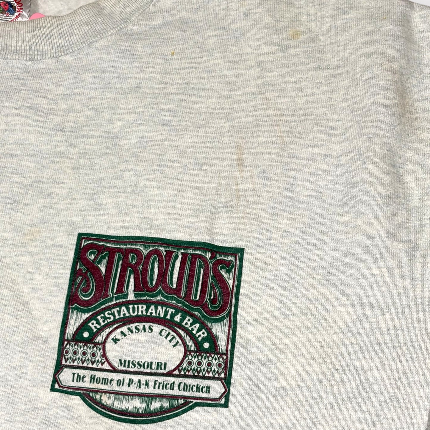 FRUIT OF THE LOOM | STROUD'S RESTAURANT 1990s SWEATSHIRT (XXL)