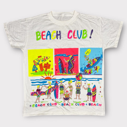 80s VINTAGE BEACH CLUB TEE (XL)