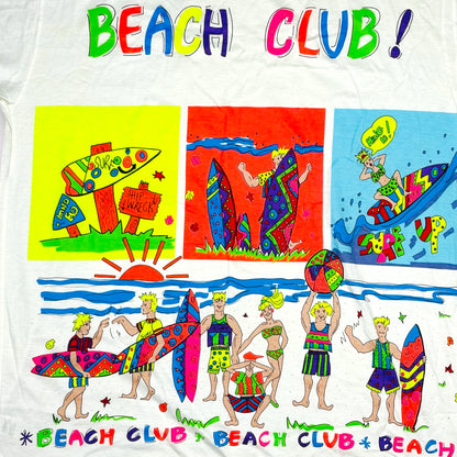 80s VINTAGE BEACH CLUB TEE (XL)