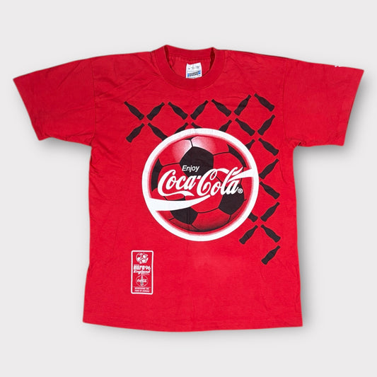 SCREEN STARS COCA-COLA EURO '96 SINGLE STITCH PROMO TEE (M)