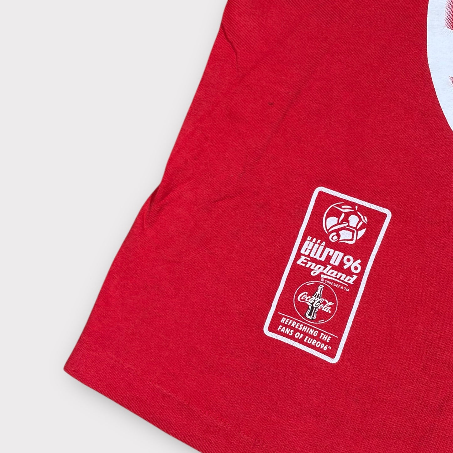 SCREEN STARS COCA-COLA EURO '96 SINGLE STITCH PROMO TEE (M)