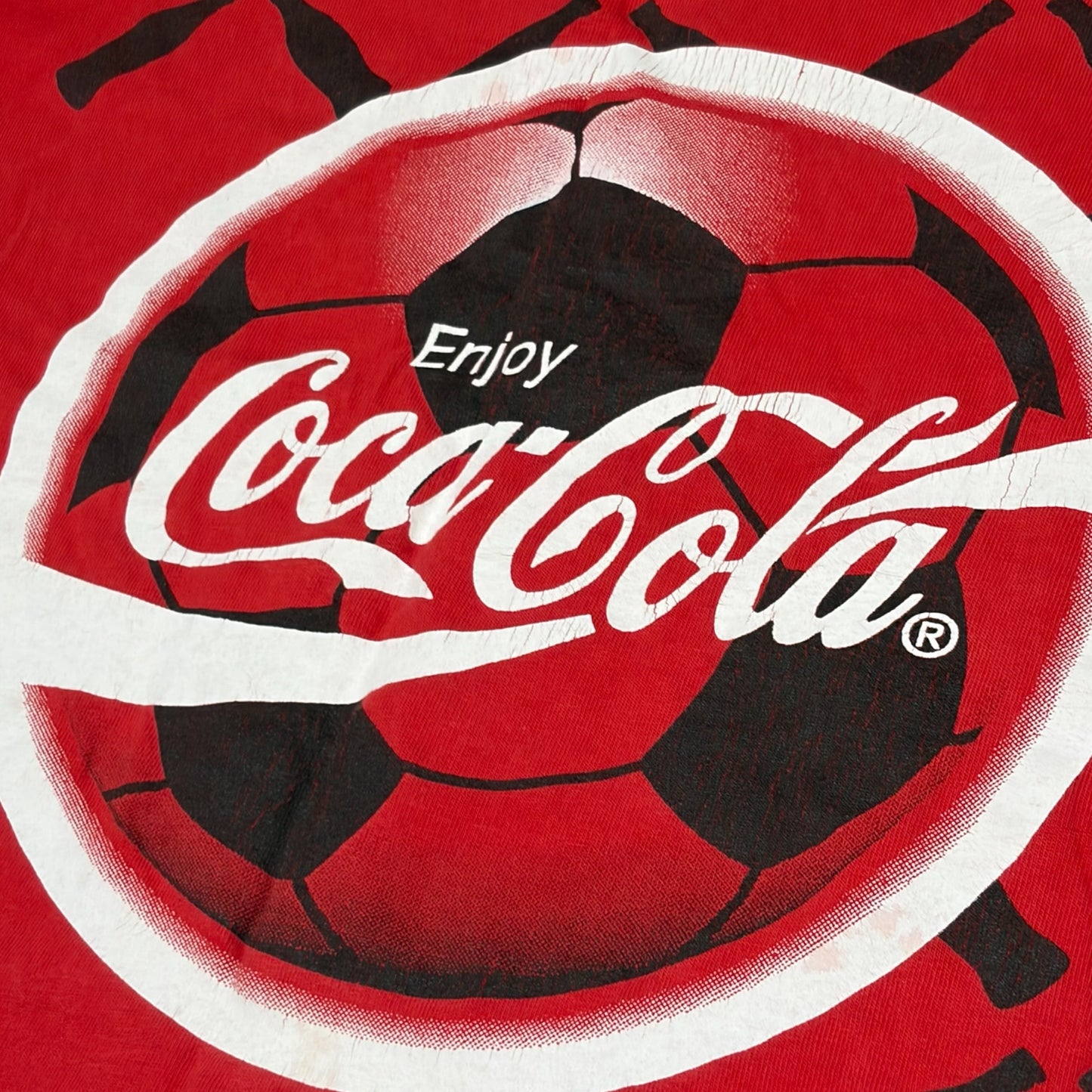 SCREEN STARS COCA-COLA EURO '96 SINGLE STITCH PROMO TEE (M)