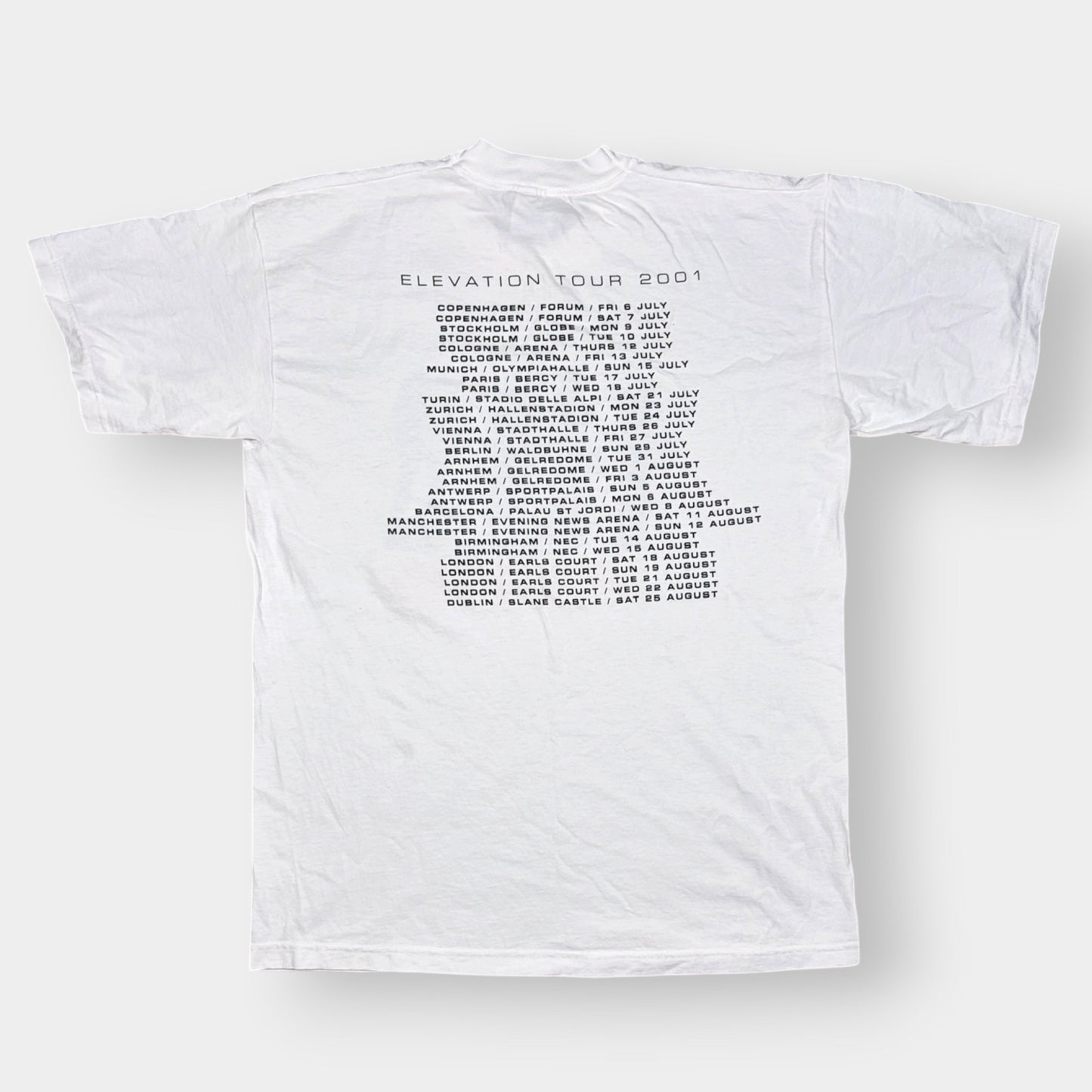 U2 | 2001 VINTAGE ELEVATION TOUR TEE (XL)
