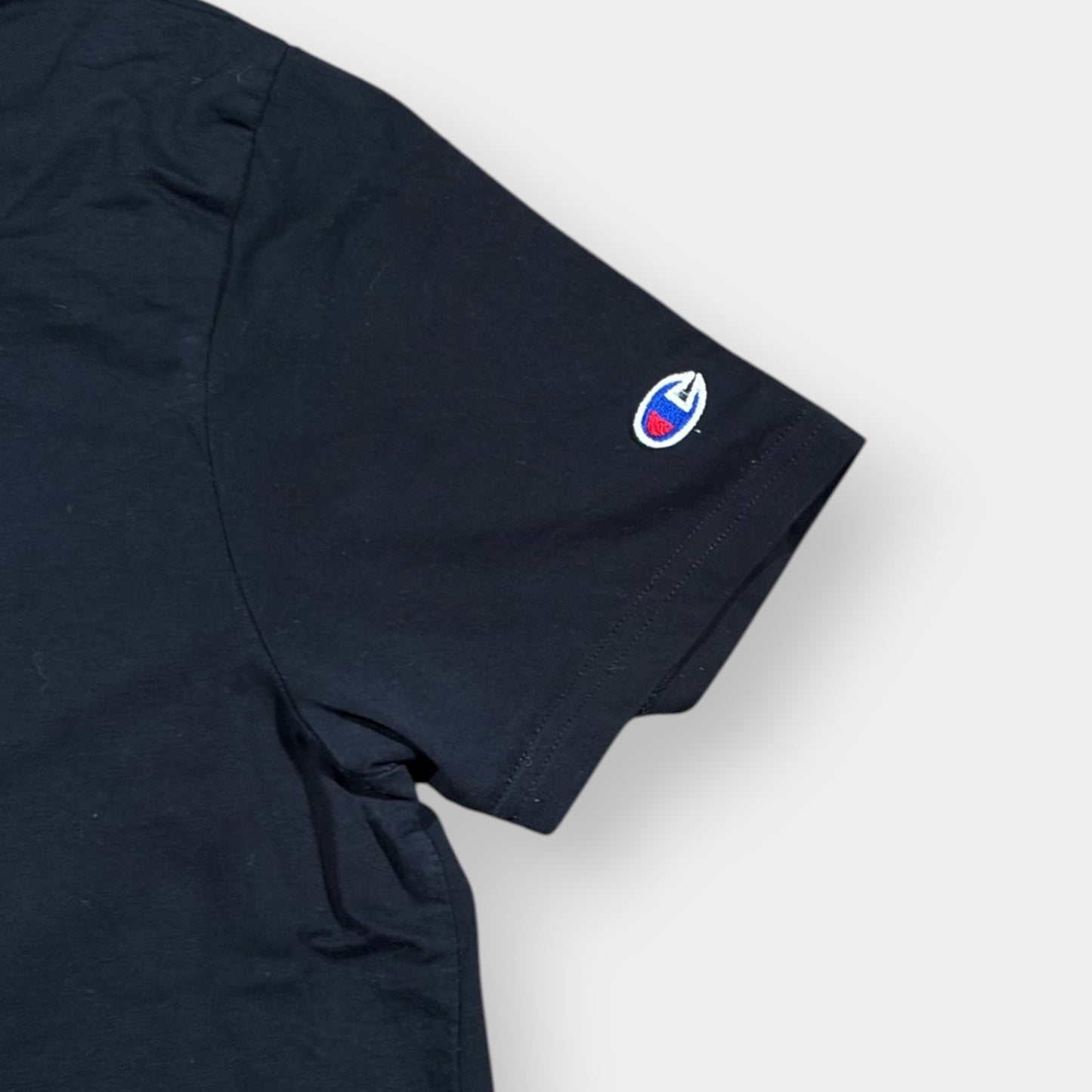 CHAMPION | VINTAGE SEQUIN SPELLOUT TEE (L)