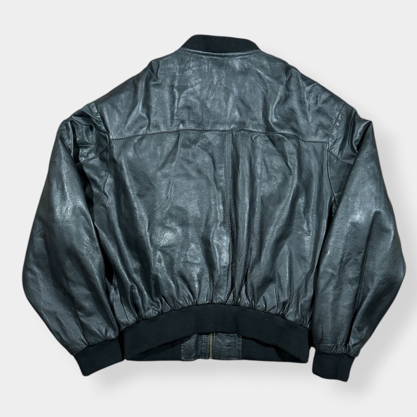 MANCHESTER UNITED | 1990s REAL LEATHER VINTAGE JACKET (XXL)