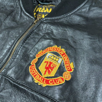 MANCHESTER UNITED | 1990s REAL LEATHER VINTAGE JACKET (XXL)