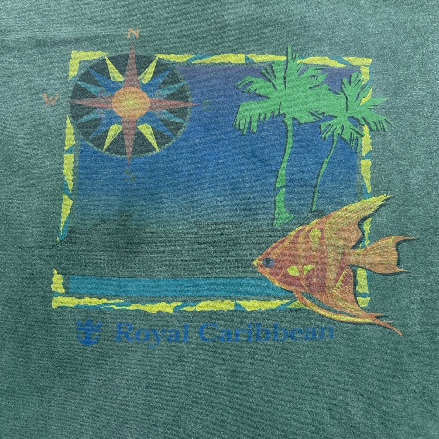 ROYAL CARIBBEAN | 1990s VINTAGE GRAPHIC TEE (L)