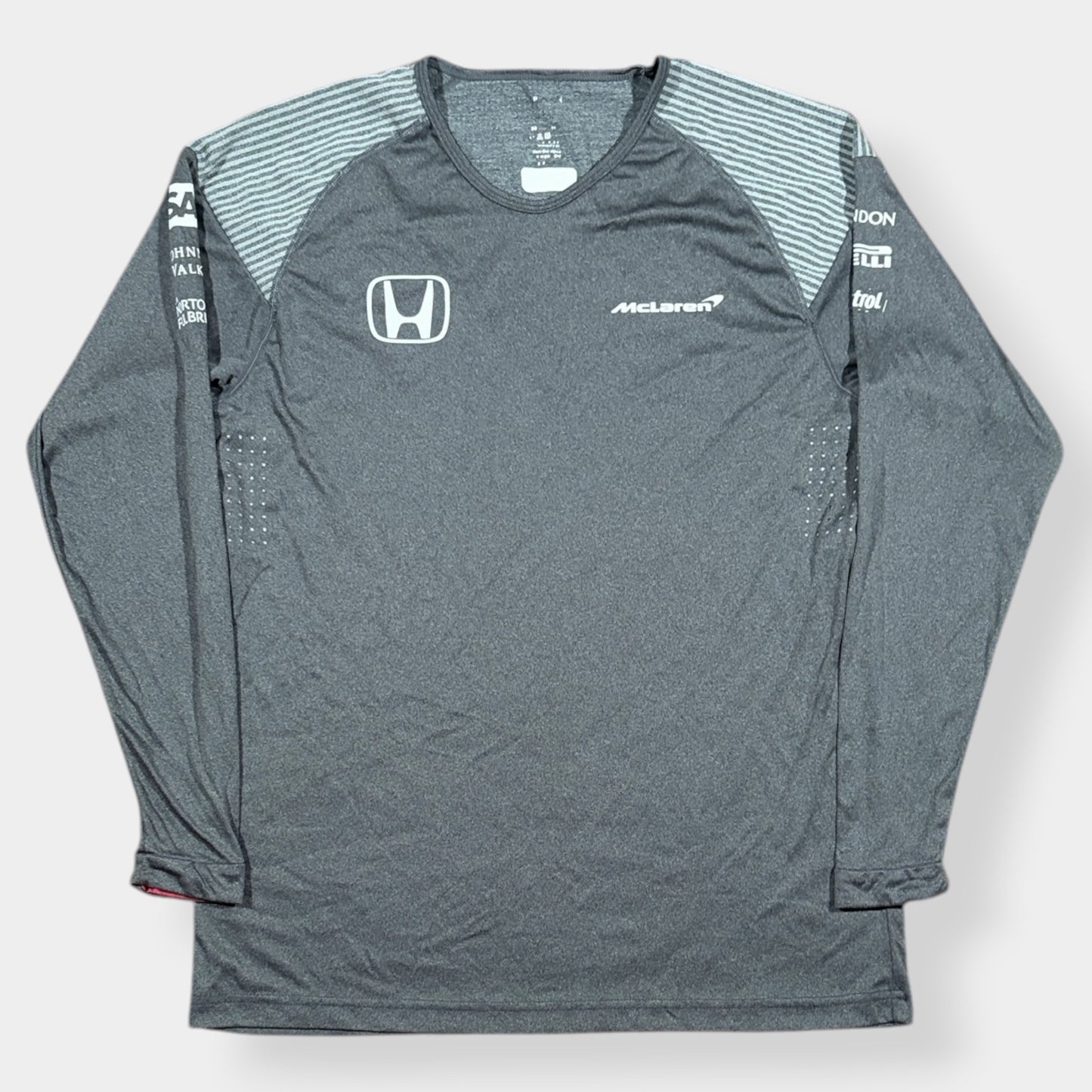 MCLAREN | LONG SLEEVE GREY RACING TEE (L)