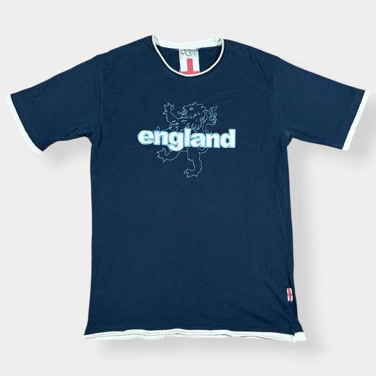 Y2K VINTAGE ENGLAND FOOTBALL TEE (L)