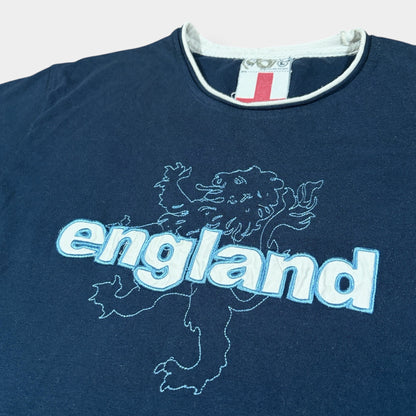 Y2K VINTAGE ENGLAND FOOTBALL TEE (L)