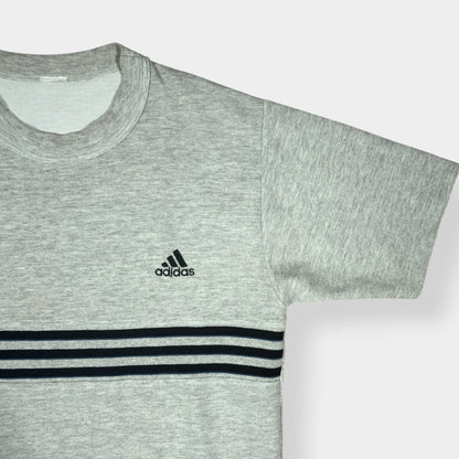 ADIDAS | 90s VINTAGE HEAVY EMBROIDERED TEE (L)