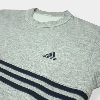 ADIDAS | 90s VINTAGE HEAVY EMBROIDERED TEE (L)