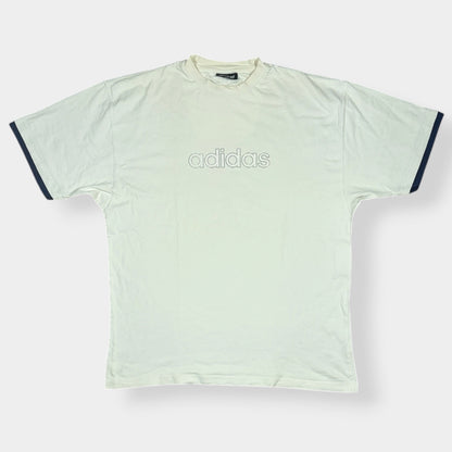 ADIDAS | 2000s BASKETBALL SLEEVED SPELLOUT TEE (XXL)