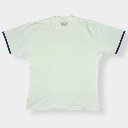 ADIDAS | 2000s BASKETBALL SLEEVED SPELLOUT TEE (XXL)