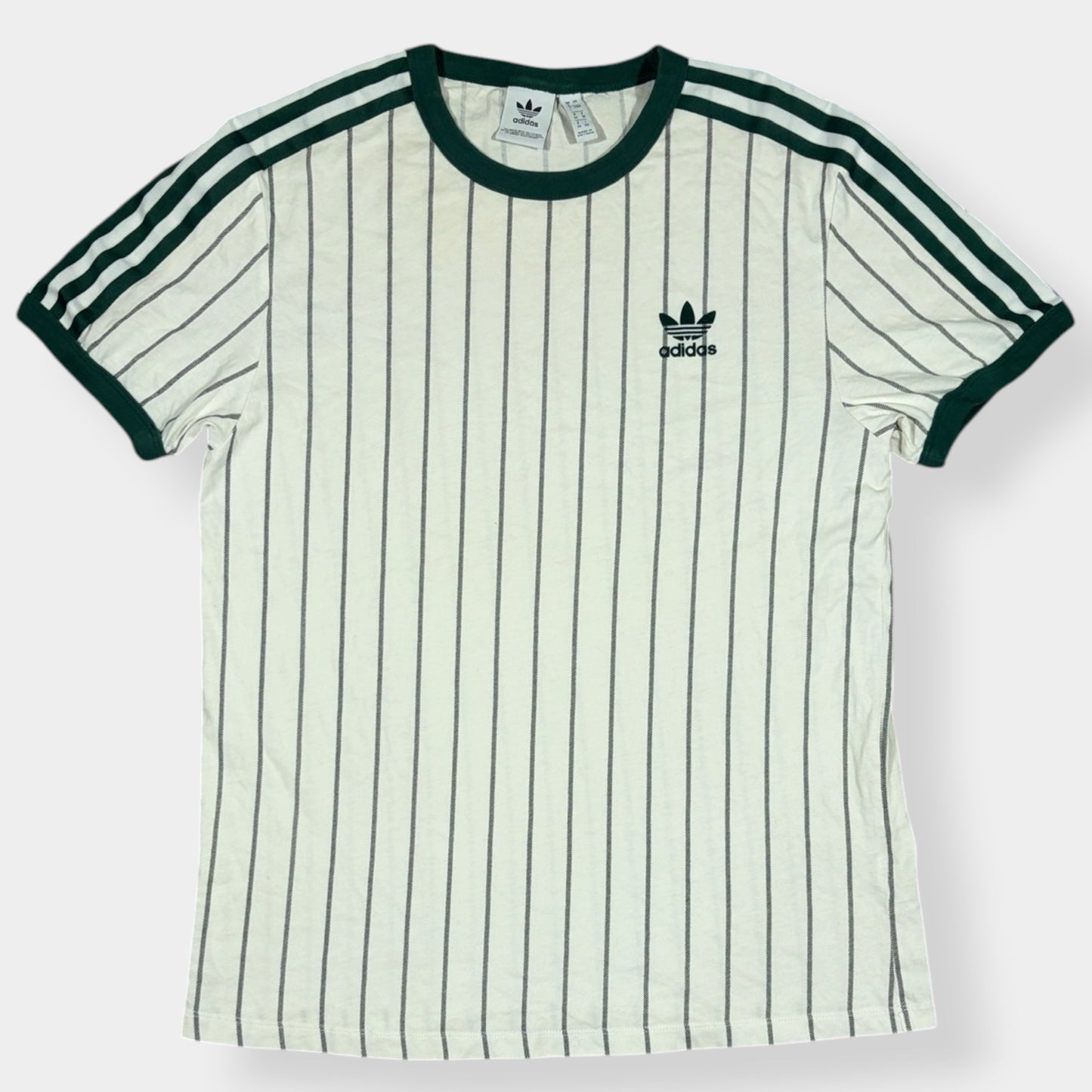 ADIDAS ORIGINALS | STRIPED RETRO TEE (UK 8)