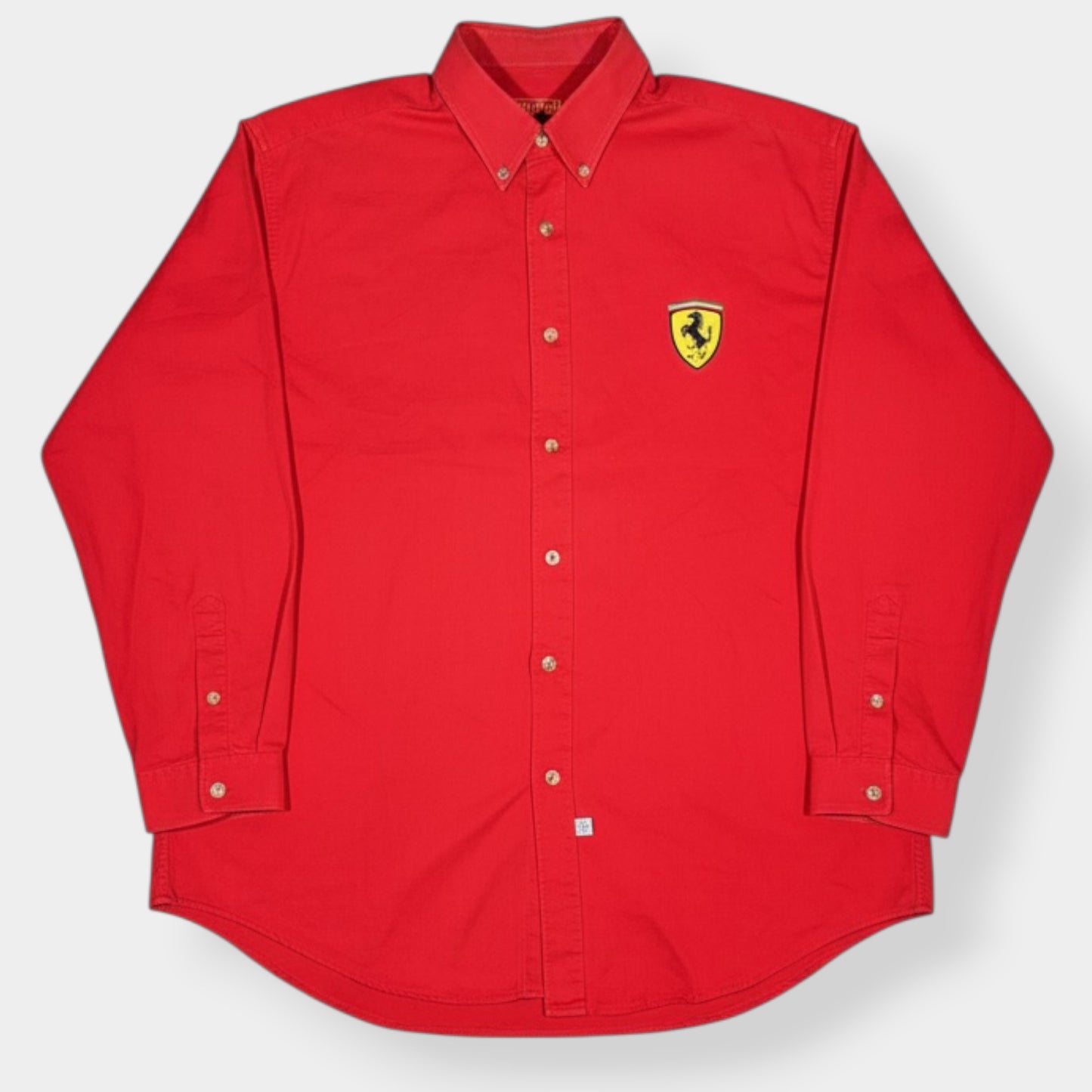FERRARI | 90s VINTAGE LONG SLEEVE SHIRT (XL)