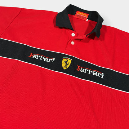 FERRARI x MICHAEL SCHUMACHER | 1990s VINTAGE POLO SHIRT (L)