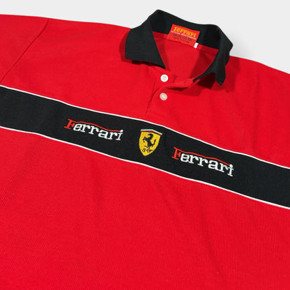 FERRARI x MICHAEL SCHUMACHER | 1990s VINTAGE POLO SHIRT (L)