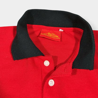 FERRARI x MICHAEL SCHUMACHER | 1990s VINTAGE POLO SHIRT (L)