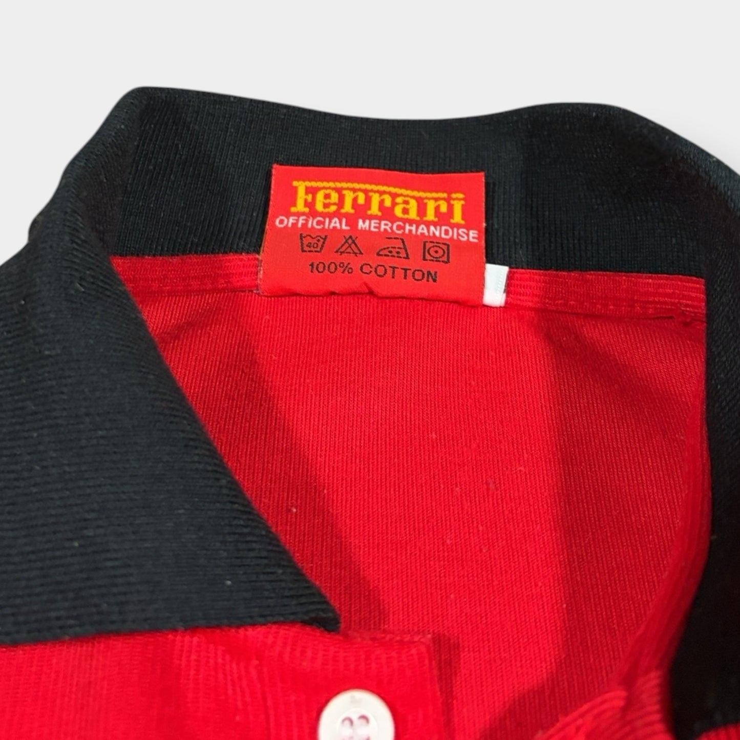 FERRARI x MICHAEL SCHUMACHER | 1990s VINTAGE POLO SHIRT (L)